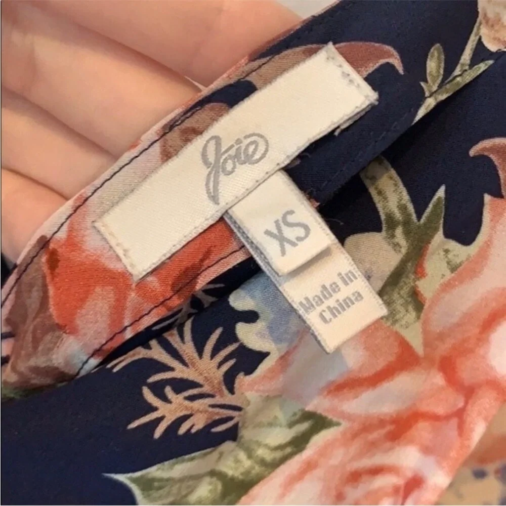 Joie “Sari” Silk Floral Dress XS MSRP $278 - Picture 7 of 8